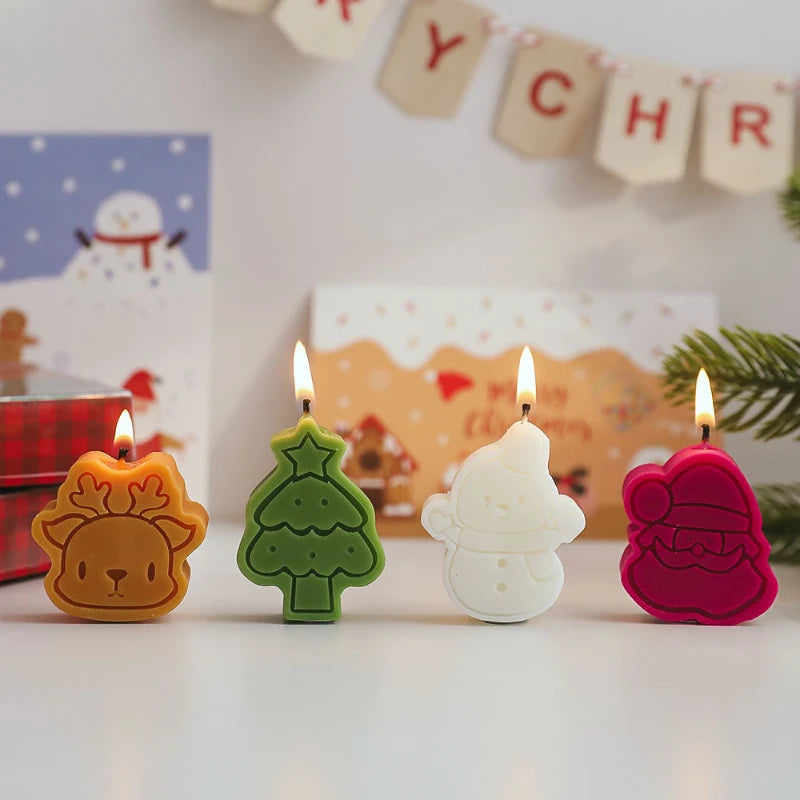 4-Piece Christmas Scented Candle Set with Box