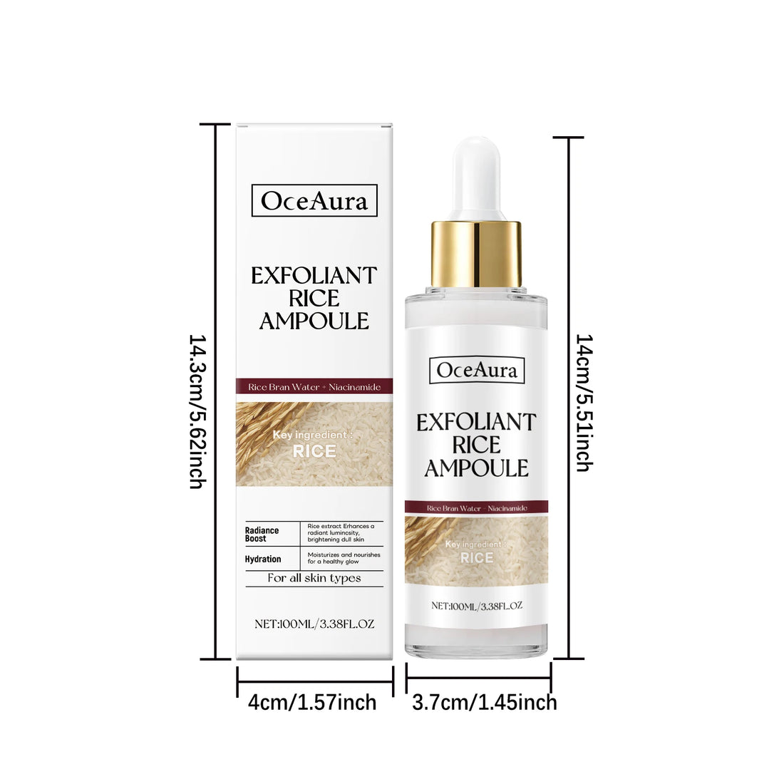 Black Rice Exfoliating Facial Serum – Pore Cleansing & Brightening